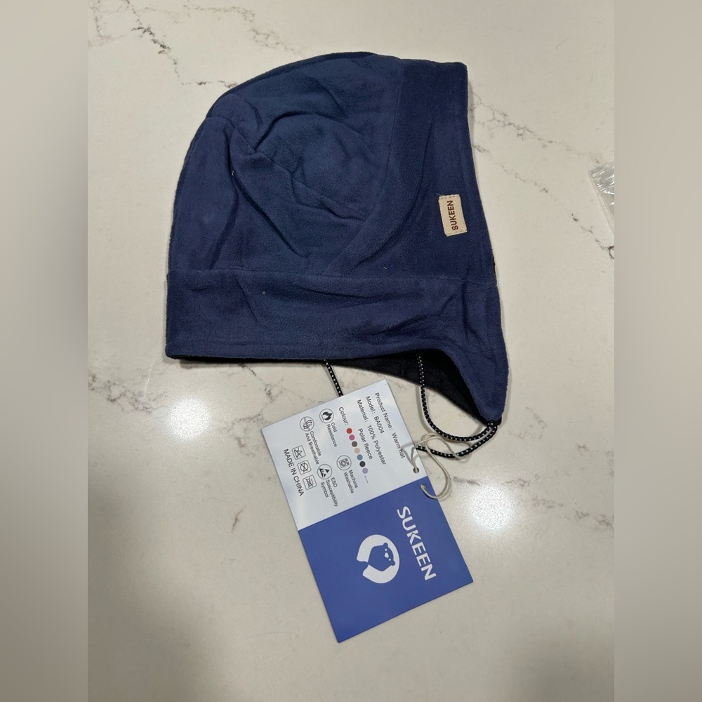 NEW Blue Sukeen Kids Winter Beanie Double Side Wear Warm Hat Antistatic